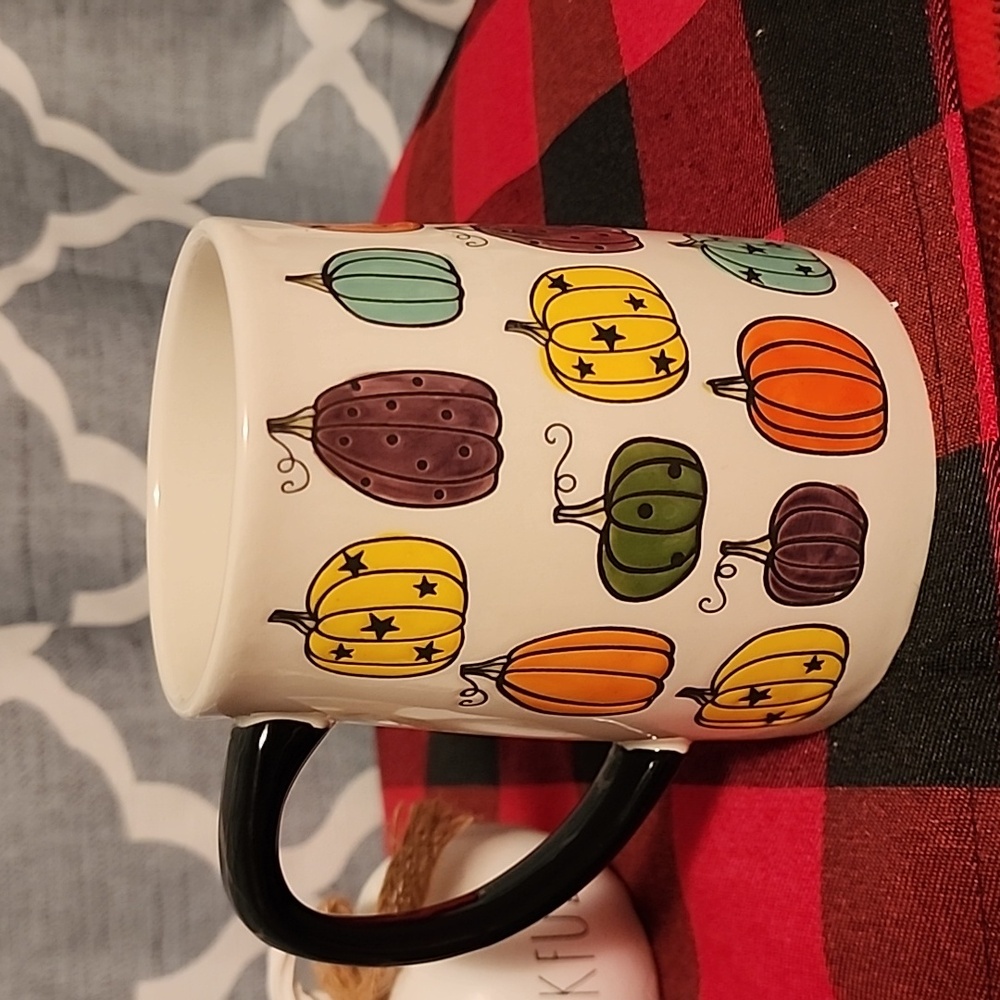 Colorful Gourd Mug with Black Handle